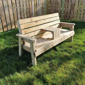Handmade Love Seat from wood for two