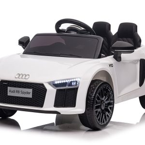 Licensed Audi R8 Spyder 12V Electric Ride On Car (White)
