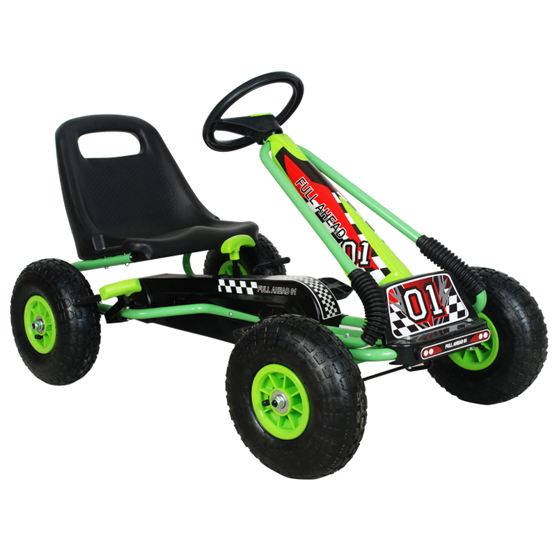 Zoom Rubber Wheel Go Kart (Green)