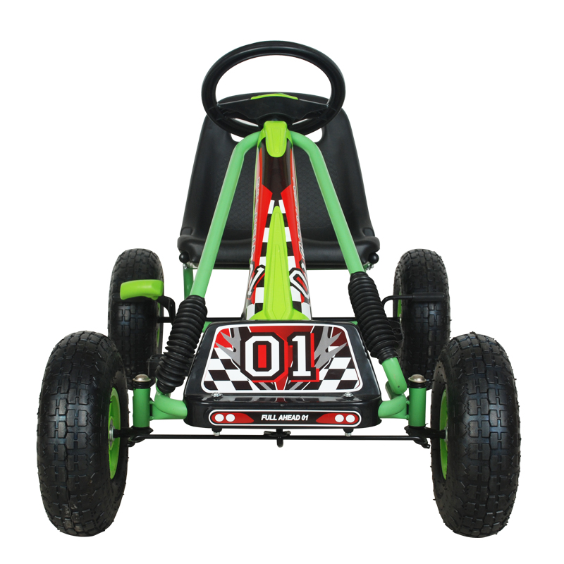 Zoom Rubber Wheel Go Kart (Green) - Image 2