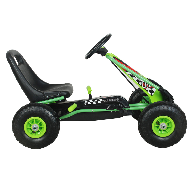 Zoom Rubber Wheel Go Kart (Green) - Image 3