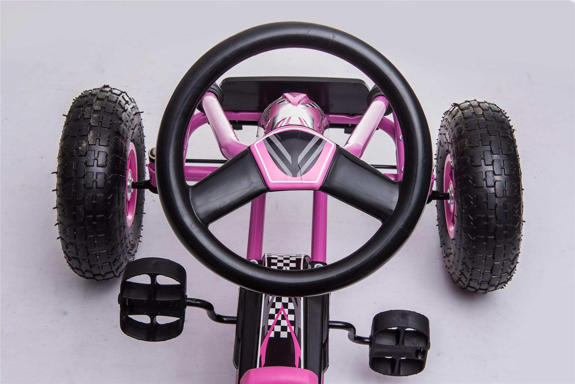 Zoom Rubber Wheel Go Kart Pink - Image 3