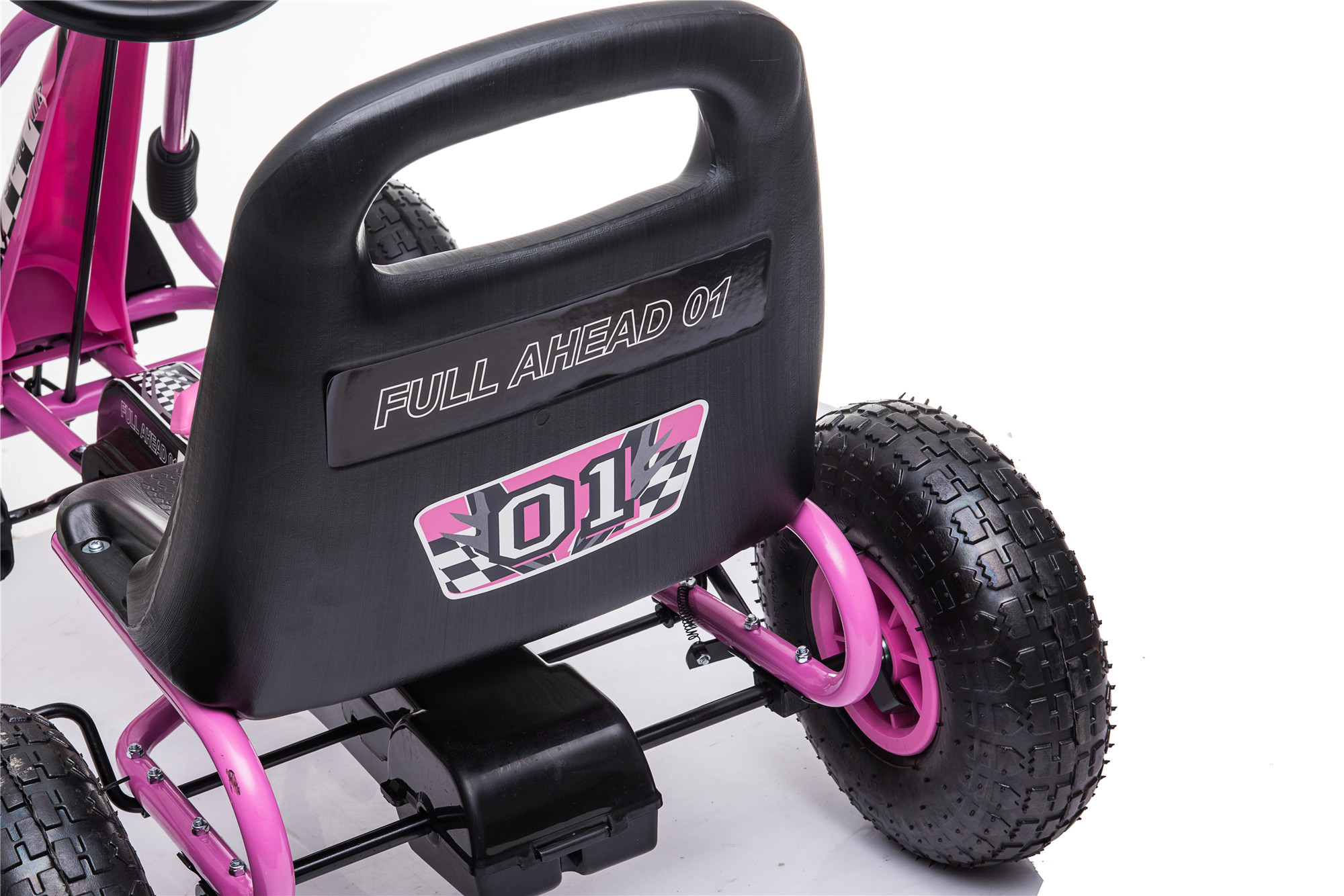 Zoom Rubber Wheel Go Kart Pink - Image 4