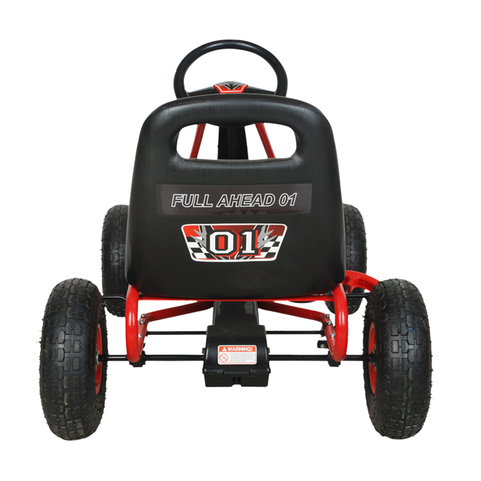 Zoom Rubber Wheel Go Kart (Red) - Image 4