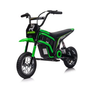 Dirt Race Scrambler 24V Electric Ride On Motorbike Green