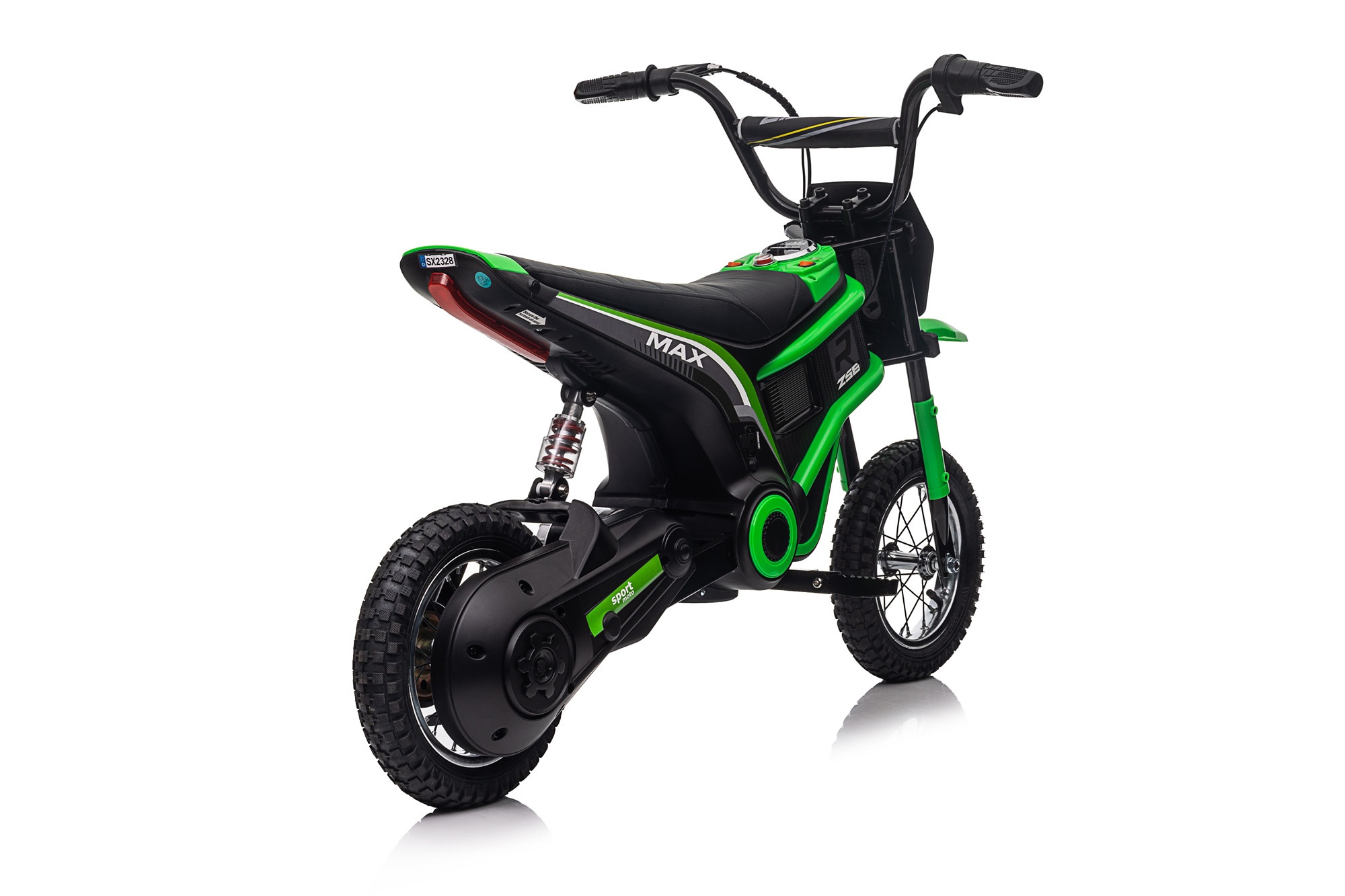 Dirt Race Scrambler 24V Electric Ride On Motorbike Green - Image 4