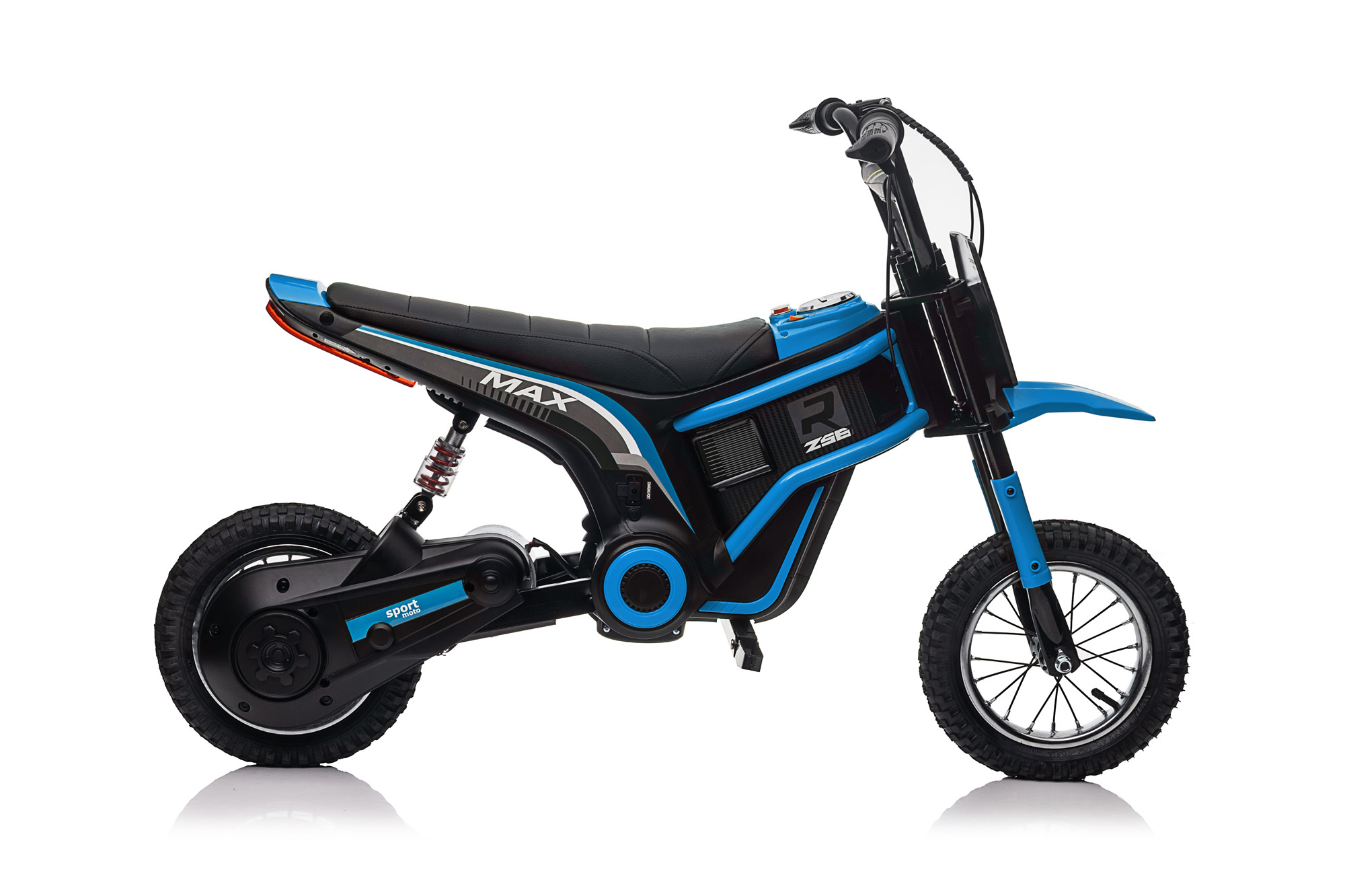 Dirt Race Scrambler 24V Electric Ride On Motorbike Blue - Image 2
