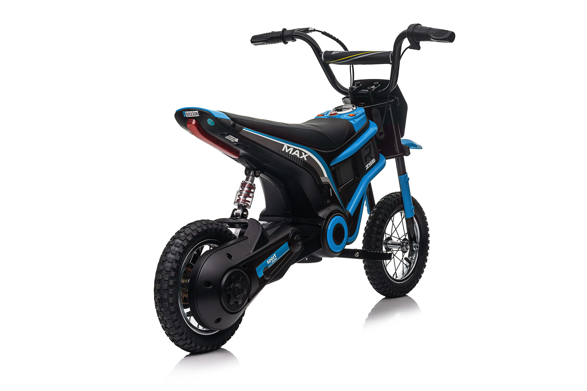 Dirt Race Scrambler 24V Electric Ride On Motorbike Blue - Image 4