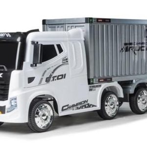 JJ Champion 12V Electric Ride On Truck White