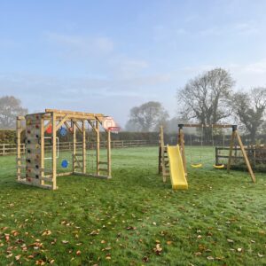 Climbing Cube + Swing & Slide Set Bundle