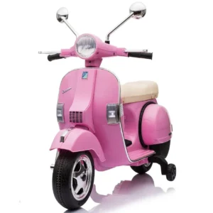 Licensed Vespa 12V Electric Ride – Pink